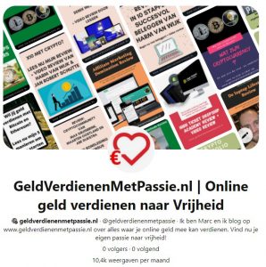 Op deze foto zie je mijn eigen pinterest
