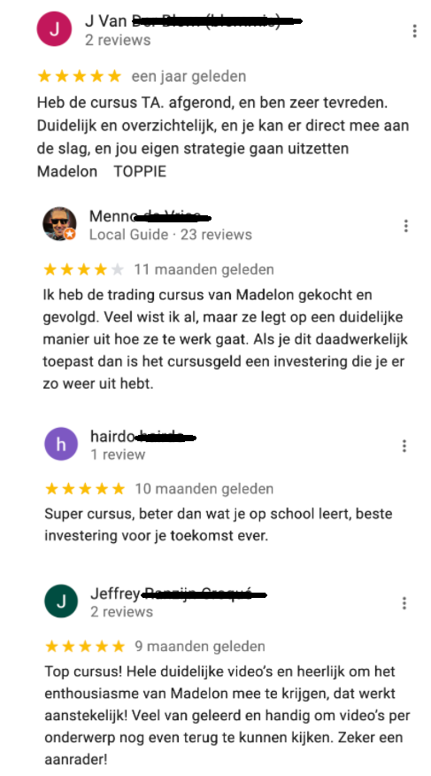 Op deze foto zie je Crypto en Trading Academy ervaringen