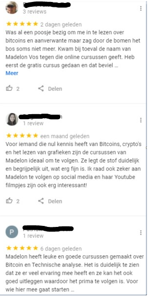 Op deze foto zie je Crypto en Trading Academy ervaringen