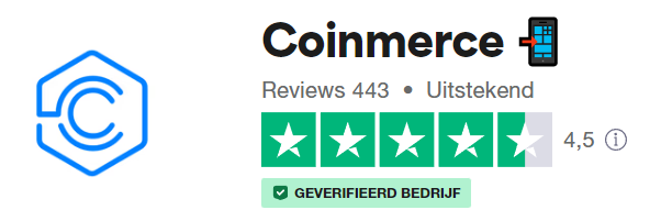 Op deze foto zie je het Coinmercelogo, de #6 van beste crypto broker