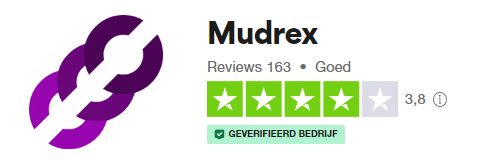 Op deze foto zie je het mudrex trustpilot cijfer
