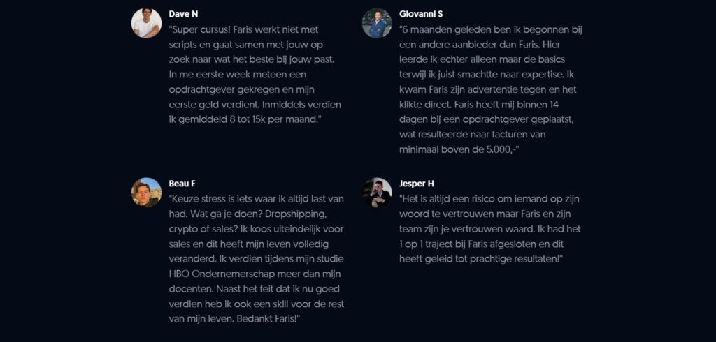 Op deze foto zie je TheCloserCompany Course ervaringen