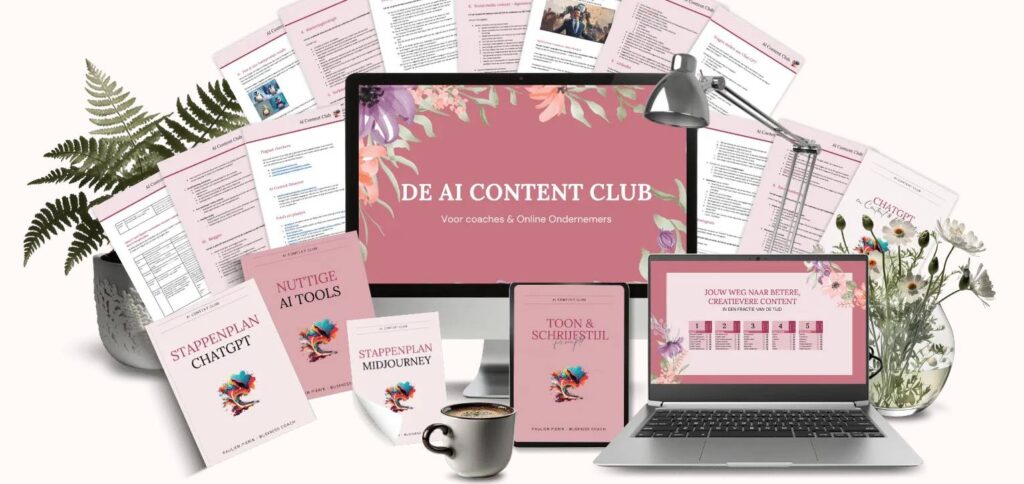 Op deze foto staat de #6: AI Content Club van Paulien Pierik van  memberships over Geld Verdienen & Ondernemen