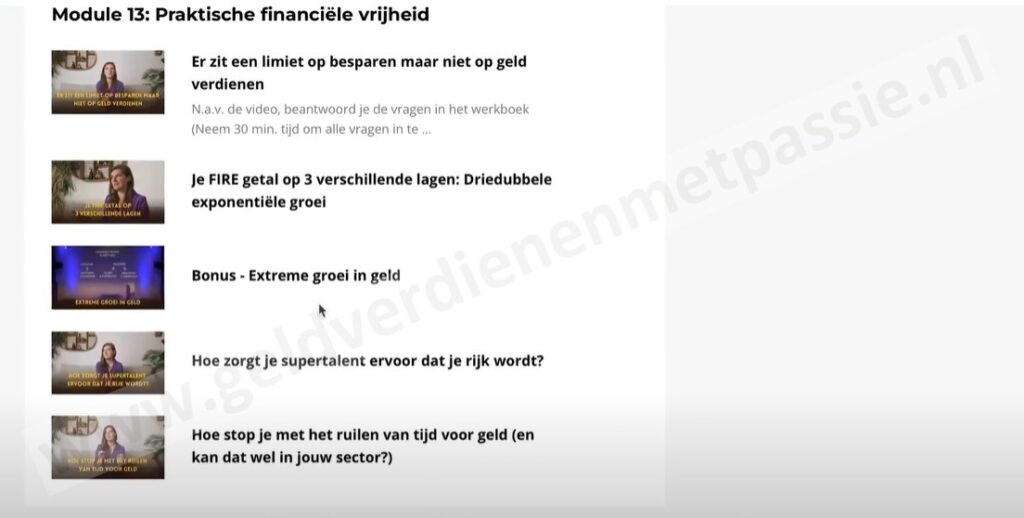 Op deze foto zie je module 13 van de Money Unlimited