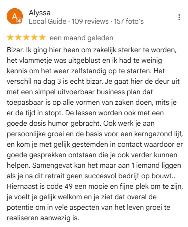 Op deze foto zie je Club49 ervaringen van tibor olgers