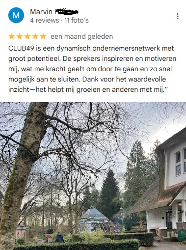 Op deze foto zie je Club49 ervaringen van tibor olgers