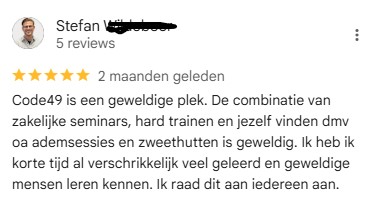 Op deze foto zie je Club49 ervaringen van tibor olgers